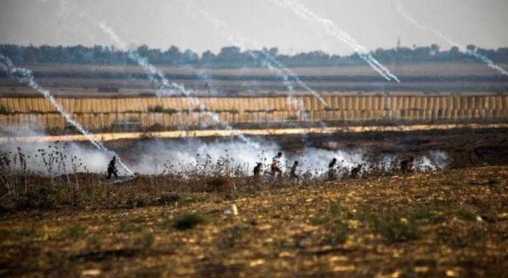 Israeli occupation forces attacked Palestinian protesters near the Gaza border and injured dozens on Friday, February 24, 2023.