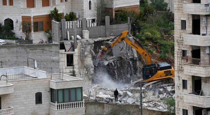 IOF Demolish House in Silwan, Displace 50 Palestinians