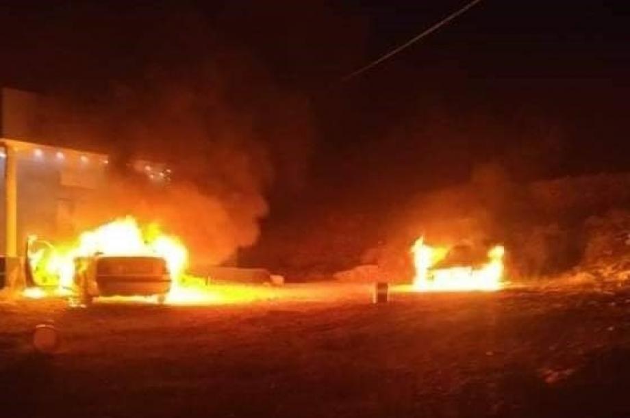 Groups of Israeli settlers set fire to a Palestinian home in Sinjil town, north of the occupied West Bank city of Ramallah