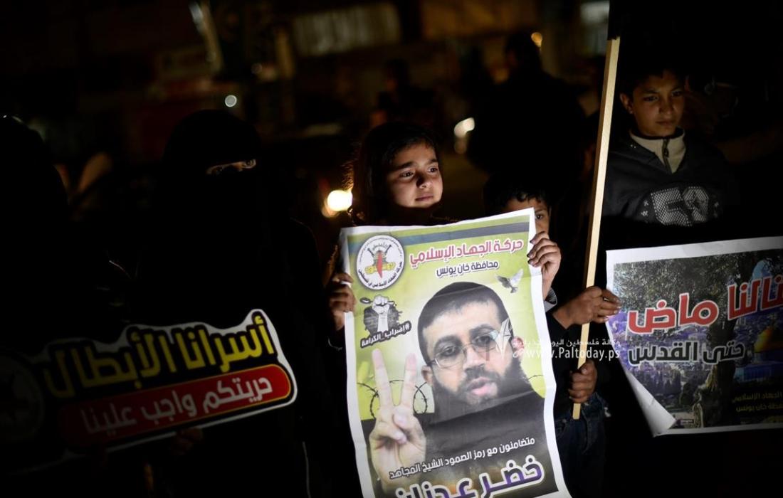 Palestinian prisoner Khader Adnan entered on Sunday, March 25, 2023, his 49th day of hunger strike in Israeli prisons to protest his administrative detention.