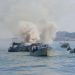 The Israeli navy attacked Palestinian fishermen in the Gaza Strip on Saturday, firing live ammunition and water cannons at their boats