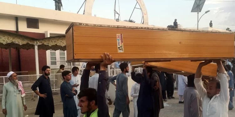 A deadly explosion ripped through a political gathering in Pakistan’s north-western Khyber Pakhtunkhwa province on Sunday, killing at least 44 people and injuring more than 70 others, according to local media reports.