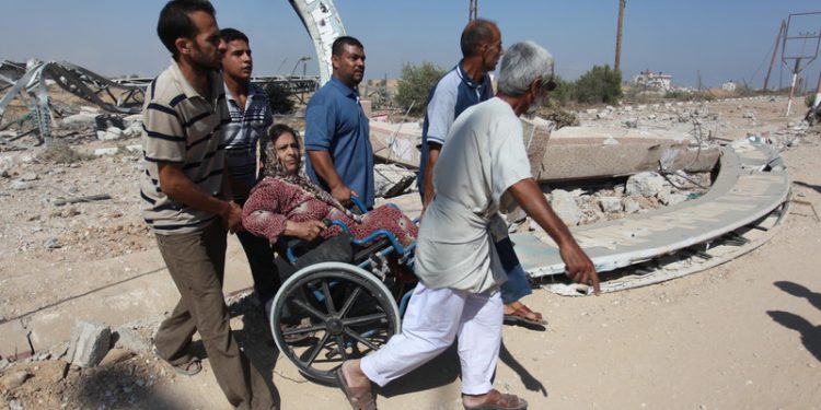 How do people with disabilities cope when Israel bombs Gaza?
