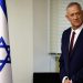Israeli Defence Minister Benny Gantz attends his party's meeting at the Knesset, Israeli parliament in Jerusalem, June 27, 2022. REUTERS/Ronen Zvulun