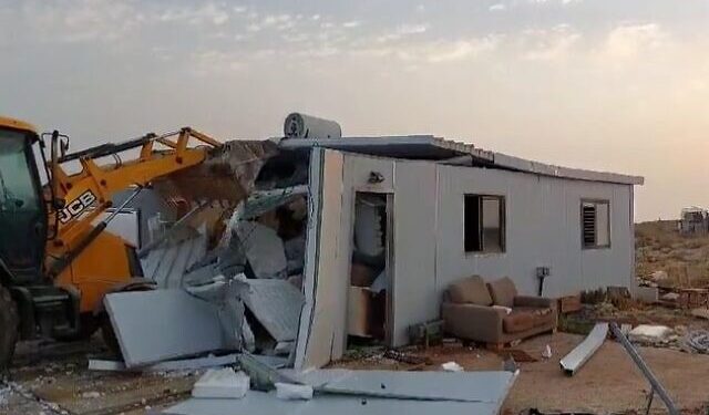 In a rare move, Israeli occupation forces evacuated and destroyed an illegal outpost in the West Bank on Monday, despite the presence of some of the most ardent settlement supporters in the government.