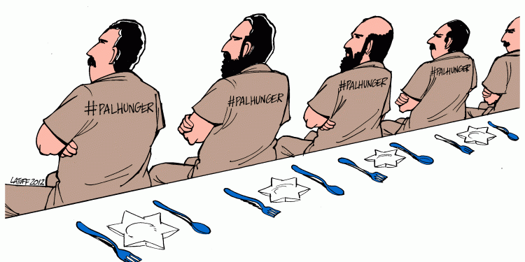 Six Palestinian Detainees on Hunger Strike in Israeli Jails