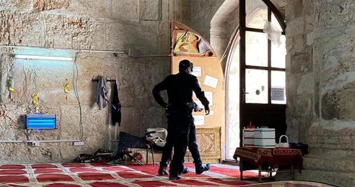 Israeli Forces Storm Bab al-Rahma Prayer Hall in Al-Aqsa Mosque