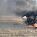 Peaceful Palestinian demonstrations in the eastern Gaza Strip turned into scenes of turmoil on Tuesday afternoon as Israeli occupation forces responded with excessive and disproportionate power against civilian protestors.