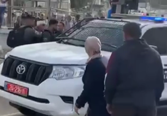 a Palestinian youth identified as Ziad Abu Nab was seen sustaining sever injuries in head as he was shockingly attacked, beaten and pushed to the ground by a number of Israeli occupation soldiers