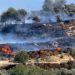 Israeli Settlers Burn Agricultural Crops South Nablus