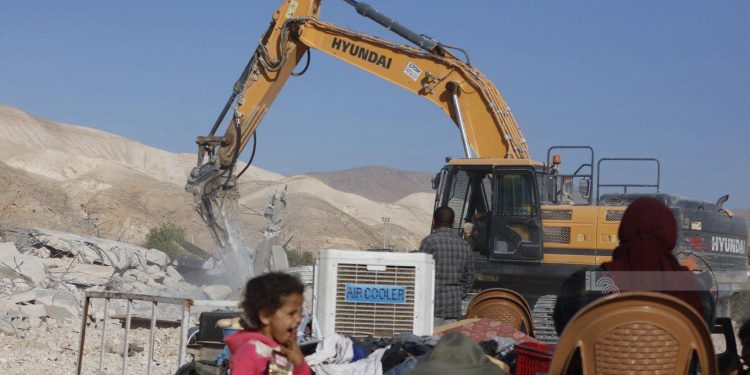 Israeli Occupation Demolishes Two Palestinian Structures North of Occupied Jericho