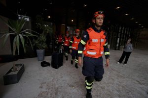 Palestinian Civil Defense Team Fly to Libya in Rescue Mission