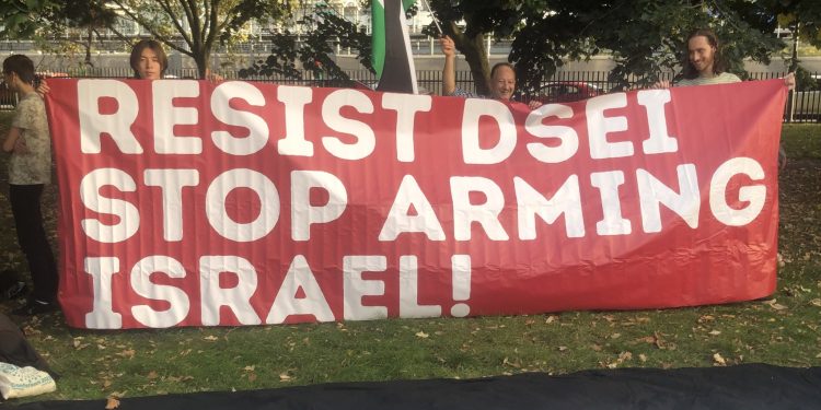 Supporters in London Protest in Solidarity with Palestine 