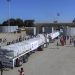 The first batch of humanitarian aid trucks crossed into the Gaza Strip on Saturday morning, coming from Egypt through the Rafah border crossing, while the Israeli bombing of the Strip continues, leaving more casualties.