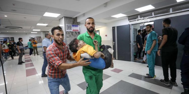 The Palestinian Ministry of Health in Gaza reported a devastating surge in casualties, stating that the death toll has soared to more than 3,300 people since the Israeli aggression began on October 7.