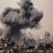 An Israeli airstrike hit the roof of Al-Shifa Hospital, the largest medical facility in the Gaza Strip, on Monday, damaging its solar panels and causing a partial blackout, witnesses and hospital officials said.