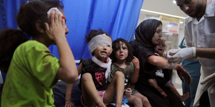 The Israeli occupation forces continued their brutal aggression on the Gaza Strip, targeting four hospitals in Gaza City with heavy airstrikes that caused extensive damage and injuries.