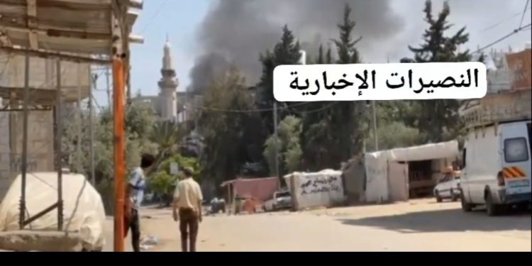 Sudden Israeli Onslaught from Air, Ground, and Sea on Al-Nuseirat Camp