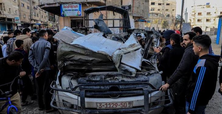Israeli Airstrikes Four Palestinian Police Officers in Rafah