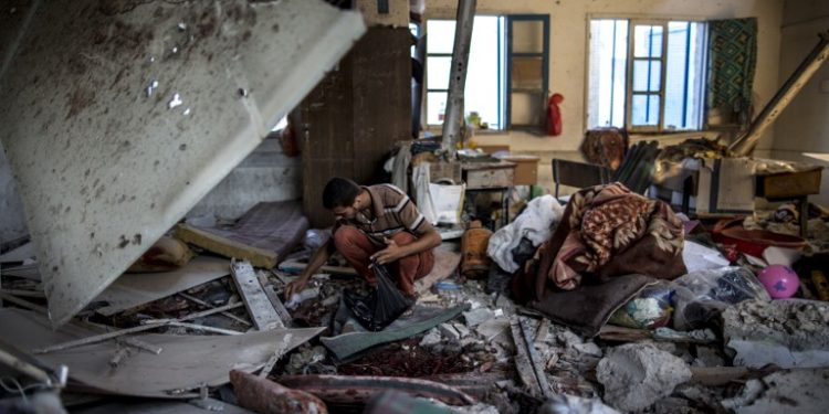 Israel bombs a school used as a shelter center