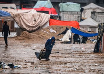 Winter Deepens Displaced Gazans Suffering as Tents Fail First Test