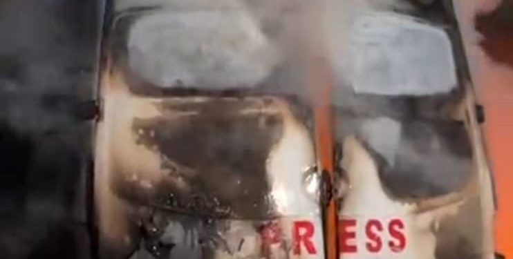 Israeli Strike Hits ‘Al-Quds Today’ TV Satellite Vehicle, Killing Five Journalists