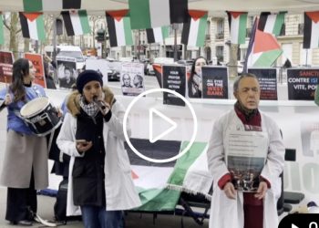 French Activists Protest for Palestinian Doctor Hossam Abu Safiya’s Release
