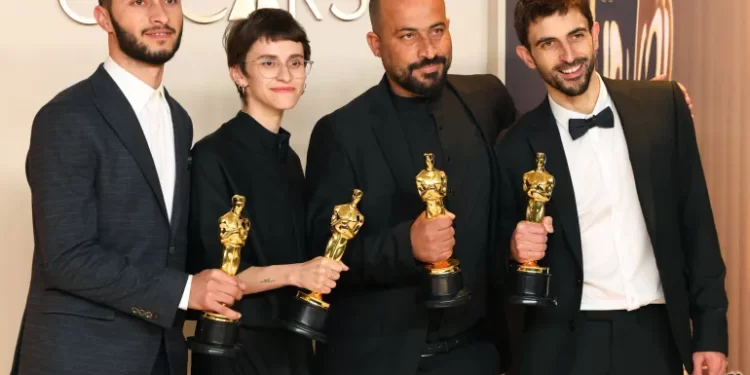 Palestinian film “No Other Land” wins the Oscar for best documentary feature
