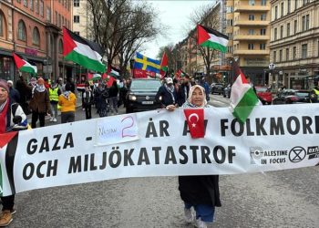 Pro-Gaza Rally in Stockholm Demanding an End to Israeli Genocide