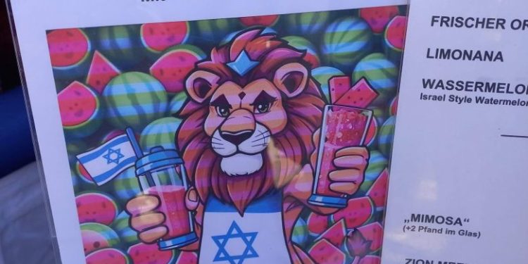 Israeli Restaurant in Berlin Sparks Outrage Over Anti-Palestinian Poster