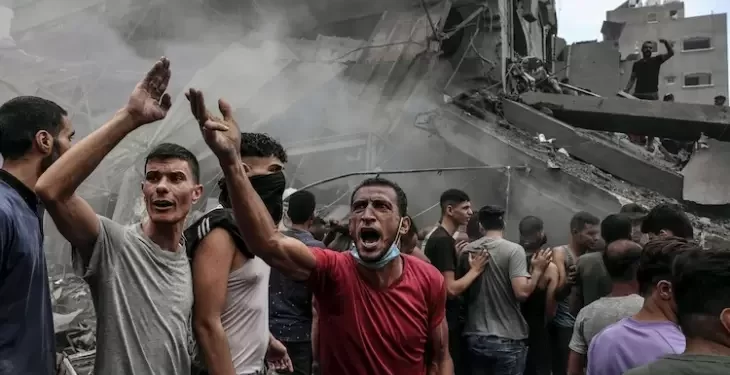 Israel Kills Seven Family Members Central Gaza Home