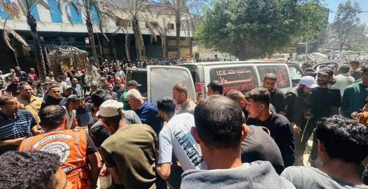 Israeli Airstrike Kills 11 Aid Security Personnel Near Al-Saraya Crossing in Gaza