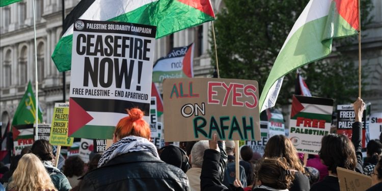 80K People Protest in London Against UK Involvement in Gaza Genocide