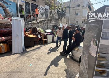 Israeli Occupation Forces Expel Three Palestinian Families from Their Homes in Silwan