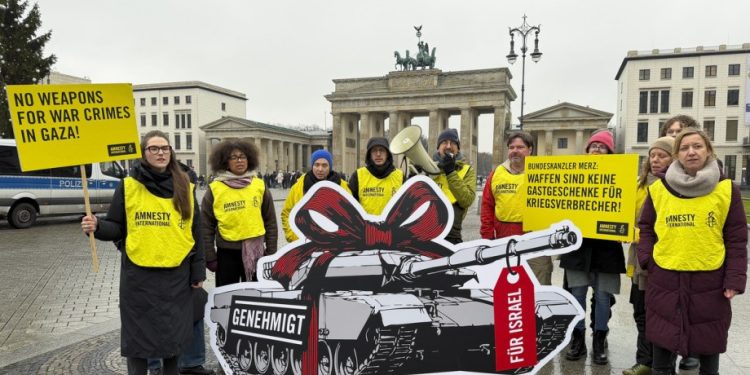Amnesty International Protests Merz’s Upcoming Visit to Israel