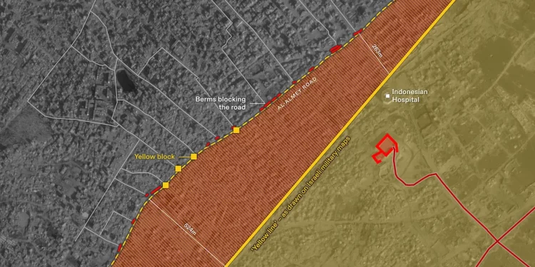 Israel Turns Gaza’s “Yellow Line” Into Physical Barrier, Satellite Analysis Shows