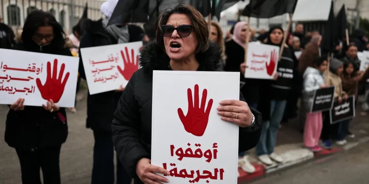 Palestinians of 1948 Occupied Territories Protest Israeli Organized Crimes