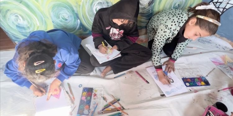 Gaza’s Children Turn Pain Into Hope in Coloring Against War