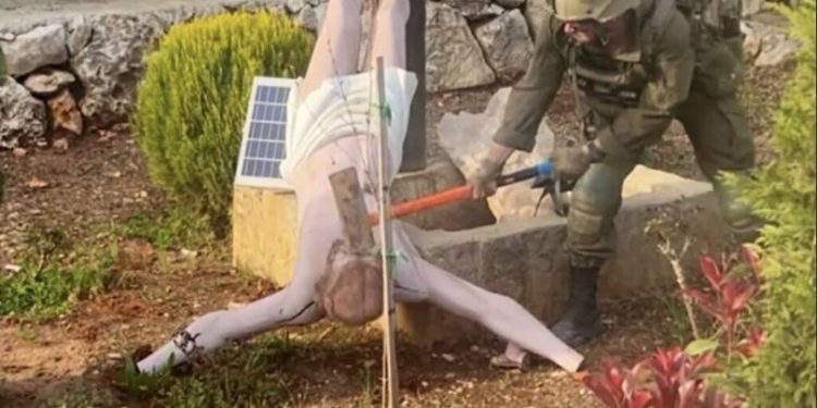 Holy Land Catholic Leaders Decry Destruction of Jesus Statue by Israeli Soldier
