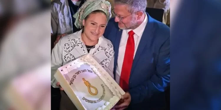 Outrage as Ben-Gvir Celebrates New Death Penalty Law with Noose Birthday Cake