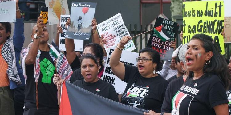 Protest in Suva Against Opening Israeli Embassy  